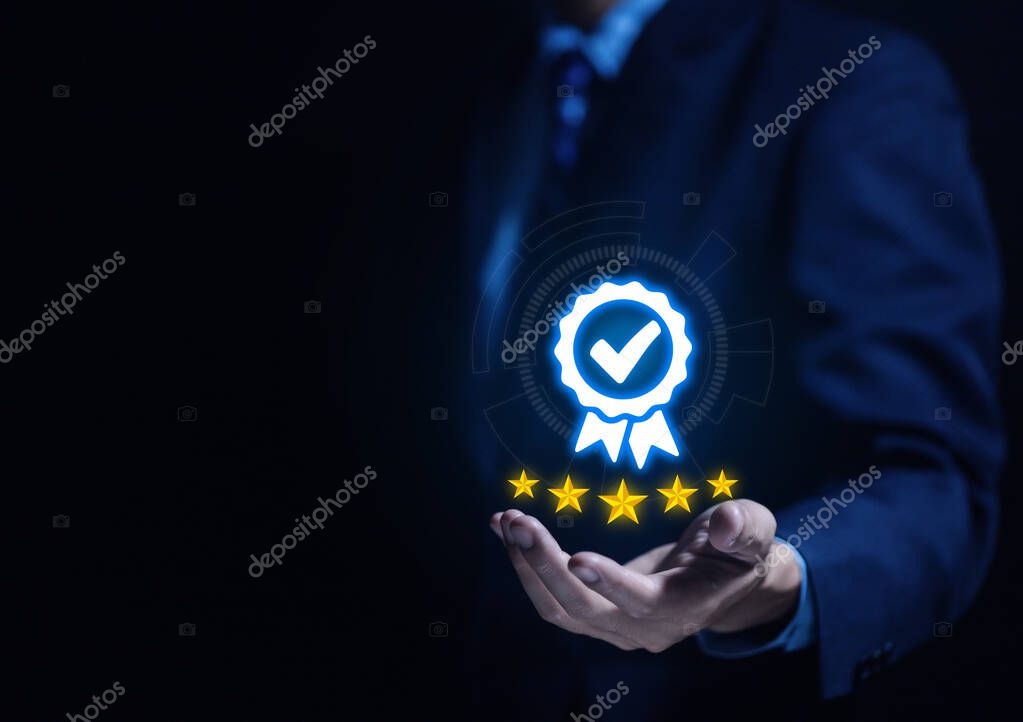 Símbolo de garantia e qualidade de serviço